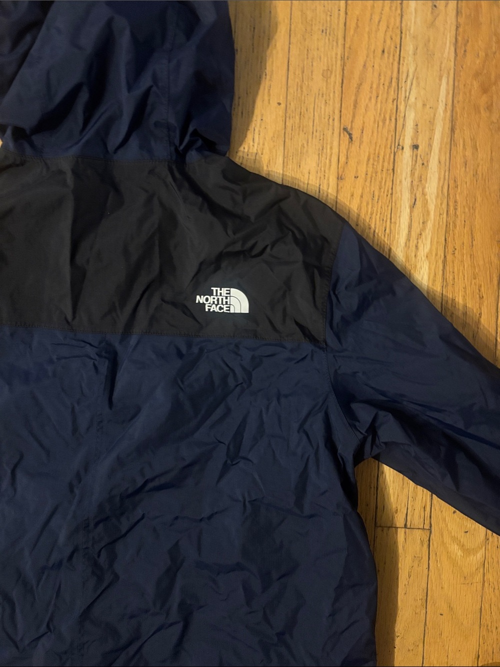 The North Face Antora DryVent Colorblock Rain Jacket - Blue & Black - Large - Picture 7 of 11